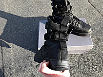 Чоловічі кросівки Nike Special Field Air Force 1 High Triple Black 864024-003, фото 6