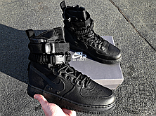Чоловічі кросівки Nike Special Field Air Force 1 High Triple Black 864024-003, фото 4
