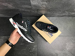 Чоловічі кросівки Reebok,шкіряні,темно сині 43,44 р, фото 2