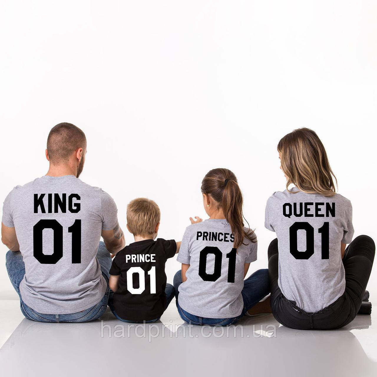 Футболки. Family Look. Футболки для всієї родини. King, Queen, Prince and princess