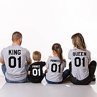 Футболки. Family Look. Футболки для всей семьи. King, Queen, Prince and princess