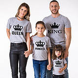 Футболки. Family Look. Футболки для всієї родини. King, Queen, Prince and princess, фото 3