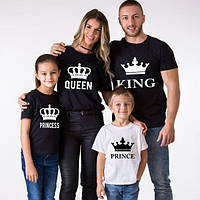 Футболки. Family Look. Футболки для всей семьи. King, Queen, Prince and princess