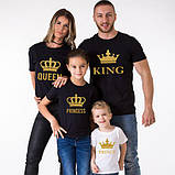 Футболки. Family Look. Футболки для всієї родини. King, Queen, Prince and princess, фото 4