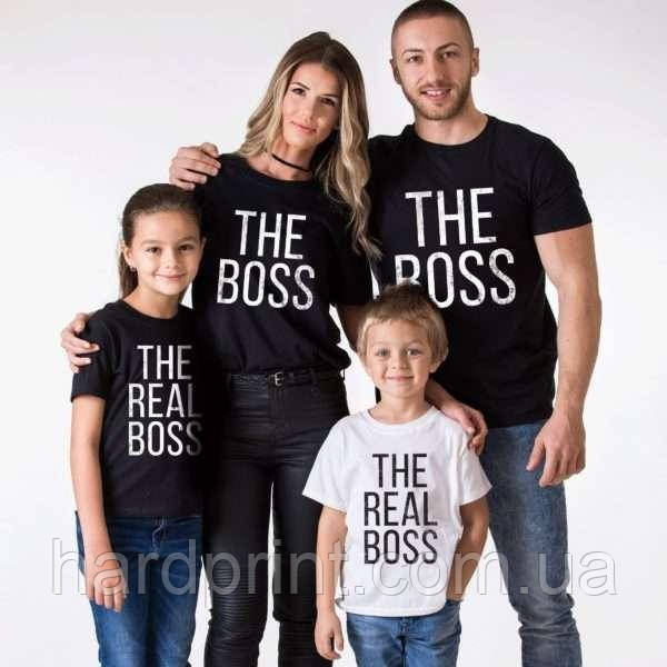 Футболки. Family Look. Футболки для всієї родини. Boss and real boss