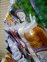 Нитки віскоза для машинної вишивки Ківі (3000 ярдів)120d2 Kiwi