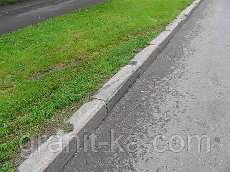 Сріблястий бордюр гранітний, фото 1