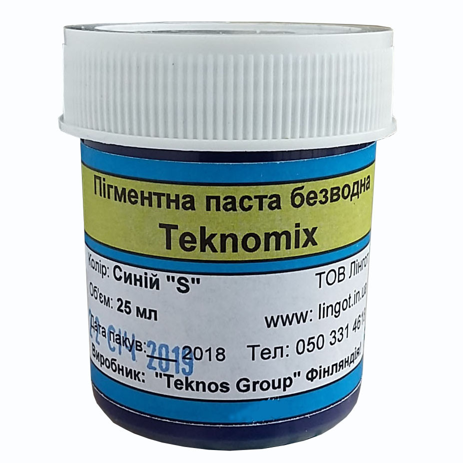 TEKNOMIX-Безводна пігментна паста — Синя 25 мл