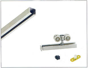 Дверна розсувна система EKF ESW-120100 40 кг з рейкою 3 метри