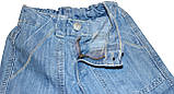 Короткі джинси на блискавці для хлопчика, зріст 74 см, Одягайко, фото 2