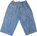 Короткі джинси на блискавці для хлопчика, зріст 74 см, Одягайко, фото 4