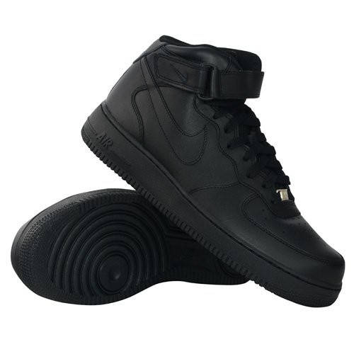 Nike air force 1 mid 07 all black deals
