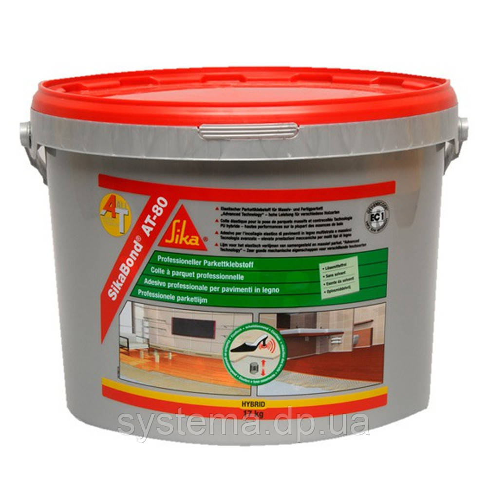 SikaBond®-AT80 - однокомпонентний силан-модифікований клей для паркету, 17 кг