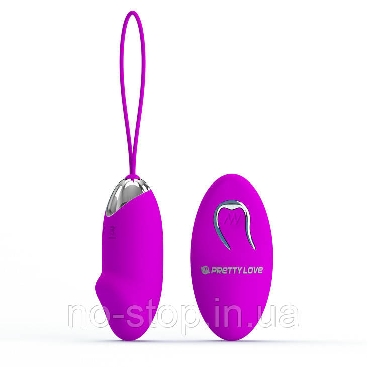 Віброяйце з пультом керування PRETTY LOVE JULIA, 12 vibration functions Wireless remote control, фото 1