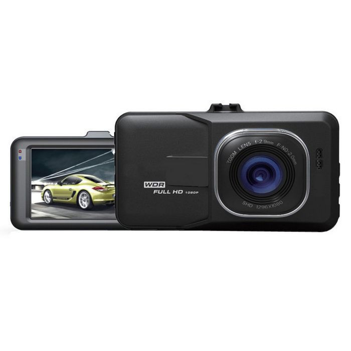 Відеореєстратор DVR H35 WDR FullHD автомобільний реєстратор із кріпленням на скло