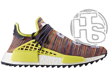 Чоловічі кросівки Adidas Human Race NMD Pharrell MultiColor Noble Ink Yellow/White AC7360, фото 2