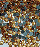 Термоклеєві стрази Premium Light Topaz SS16 Hot Fix 1440 шт. Стрази гарячої фіксації., фото 4