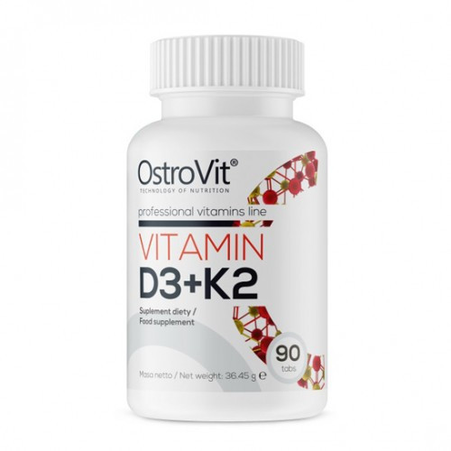 Продуктова добавка Ostrovit VITAMIN D3+K2 90 таблеток до 08/22 року включно
