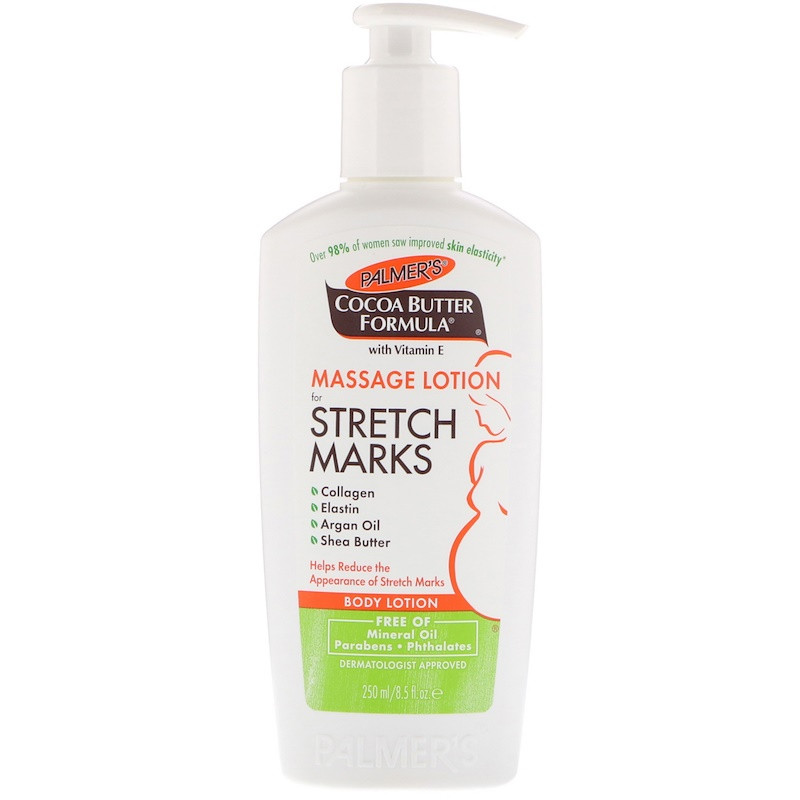 Масажний лосьйон проти розтяжок Palmer's "Massage Lotion for Stretch Marks" з олією какао та вітаміном Е (250 мл)