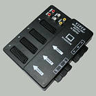 Перехідник 4х г.Скарт -6хгн.RCA +6 перемикачів, корпус пластиковий