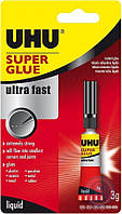 Универсальный секундный клей UHU Super Glue 3 г. UHU 36015