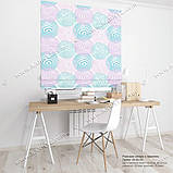 Римська фото штора Кулі. Безкоштовна доставка. Будь-який розмір до 3,5х3,5м Гарантія. Арт. 15-03-12, фото 2