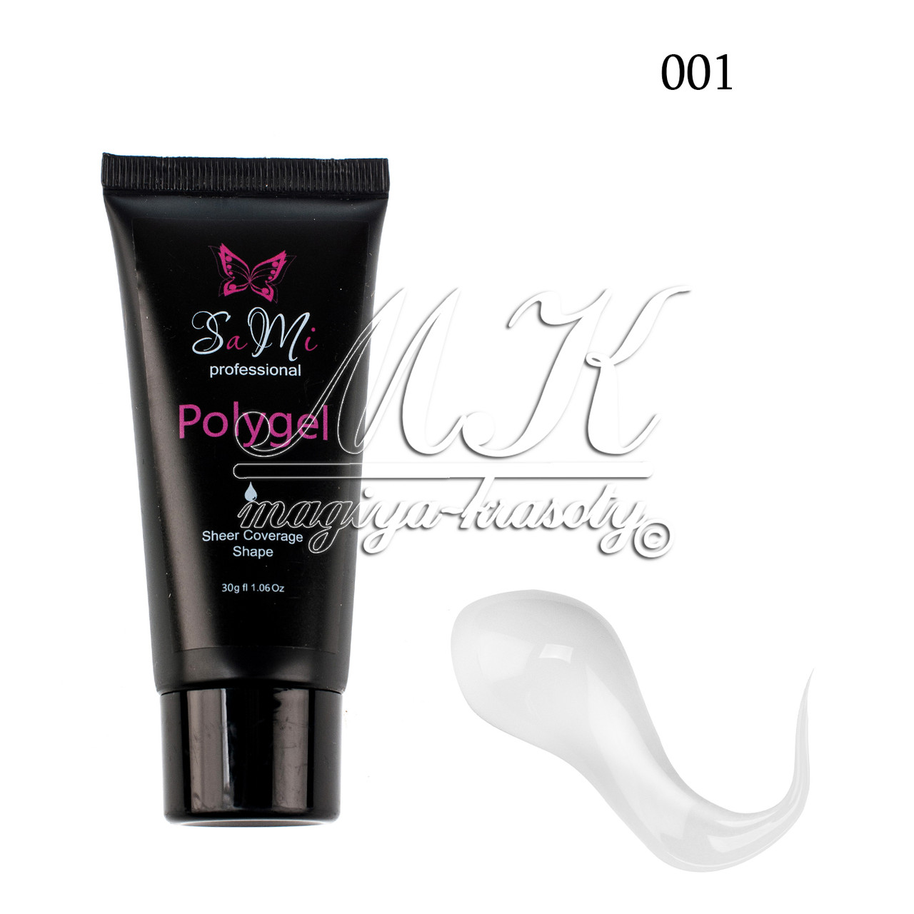 Полігель (акригель) Sami, 30g No001, прозорий