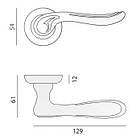 Ручки дверні mvm Z-1311 МАС "Prima" матова бронза, фото 4