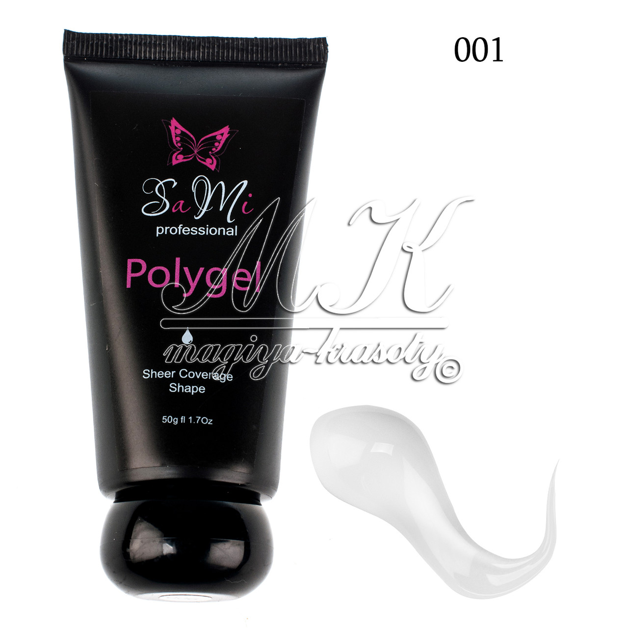 Полігель (акригель) Sami, 50g No001, прозорий