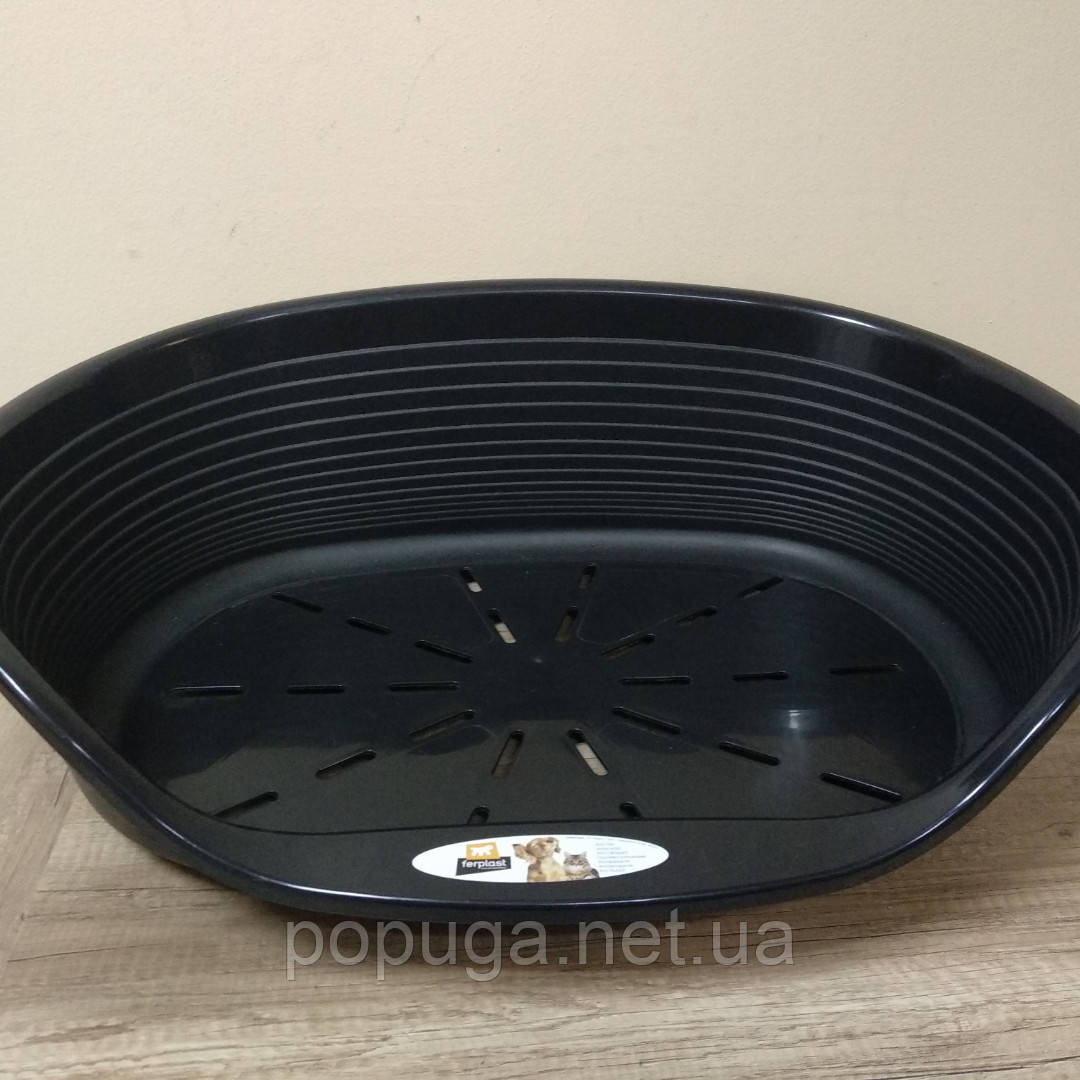 Пластиковий лежак Siesta Deluxe 8 BLACK, 82 x 59.5 x 25 см