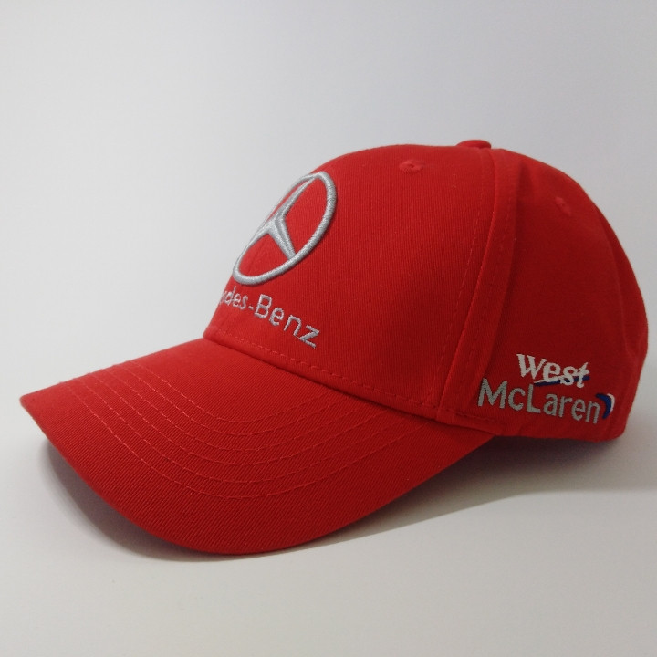Кепка бейсболка Mercedes червона, фото 1