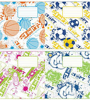 Зошит 24 аркуші в лінійку "Спорт" 20/320