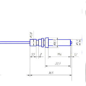 Свічка запалювання для газової плити Ariston, Pyramida 645 мм, фото 3