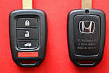 Ключ Honda accord, cr-v, hr-v 3+1 кнопки корпус, фото 2