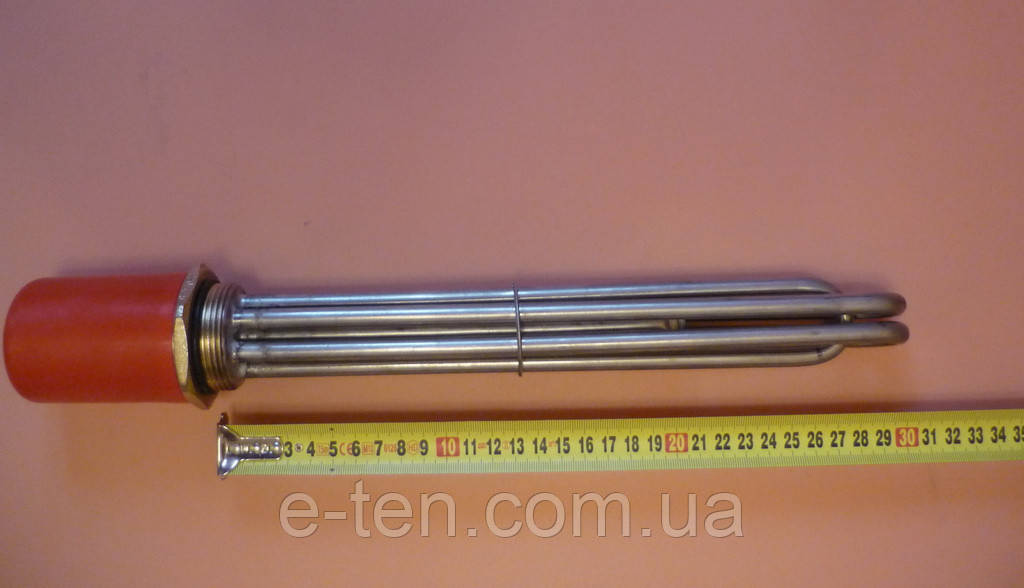 Блок-ТЕН прямий нержавійка 4500W / 220V на різьбі 1,5" (48 мм)  Tenko, Україна