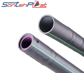 Крапельна трубка двошарова еміттерна Santehplast DP166-100-2L 100 м, фото 4