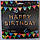 Гирлянда "HappyBirthday" Black-Gold 250см, фото 4