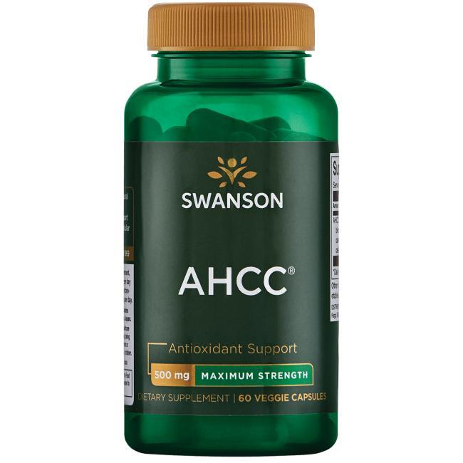 АНСС - Максимальна сила / AHCC - Maximum Strength, 500 мг 60 вег.капсул