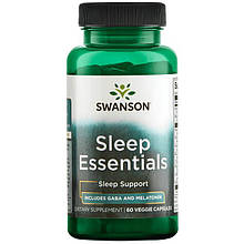 Незамінний комплекс для поліпшення сну, Swanson, Sleep Essentials 60 капсул