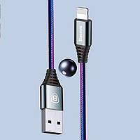 Lightning кабель BASEUS Discolor 2A 1m (CALGR) Серый