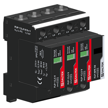 Обмежувач перенапруги ПЗІП SALTEK FLP-12,5 V/3+1