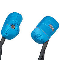 Муфта на натуральній овчині Блакитна