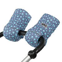 Муфта на натуральній овчині Блакитні зірки