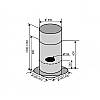 Витяжка VENTOLUX ISOLA CILINDRO 60 1200 GL, фото 2