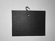 Цінник підвісний 9х9 см s-подібним крючком крейдовий. Грифельна табличка чорна для крейди та крейдяного маркера
