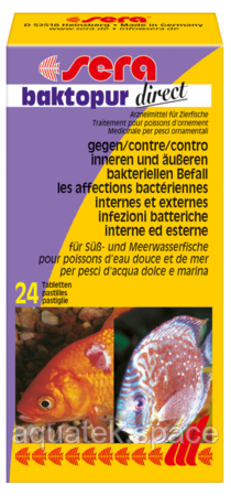 Sera baktopur direct проти бактеріальних інфекцій на 1200 літрів, 24 таб.