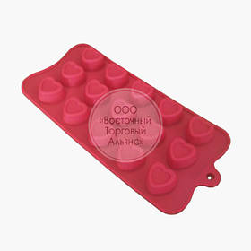 Силіконова форма для шоколаду - Серця