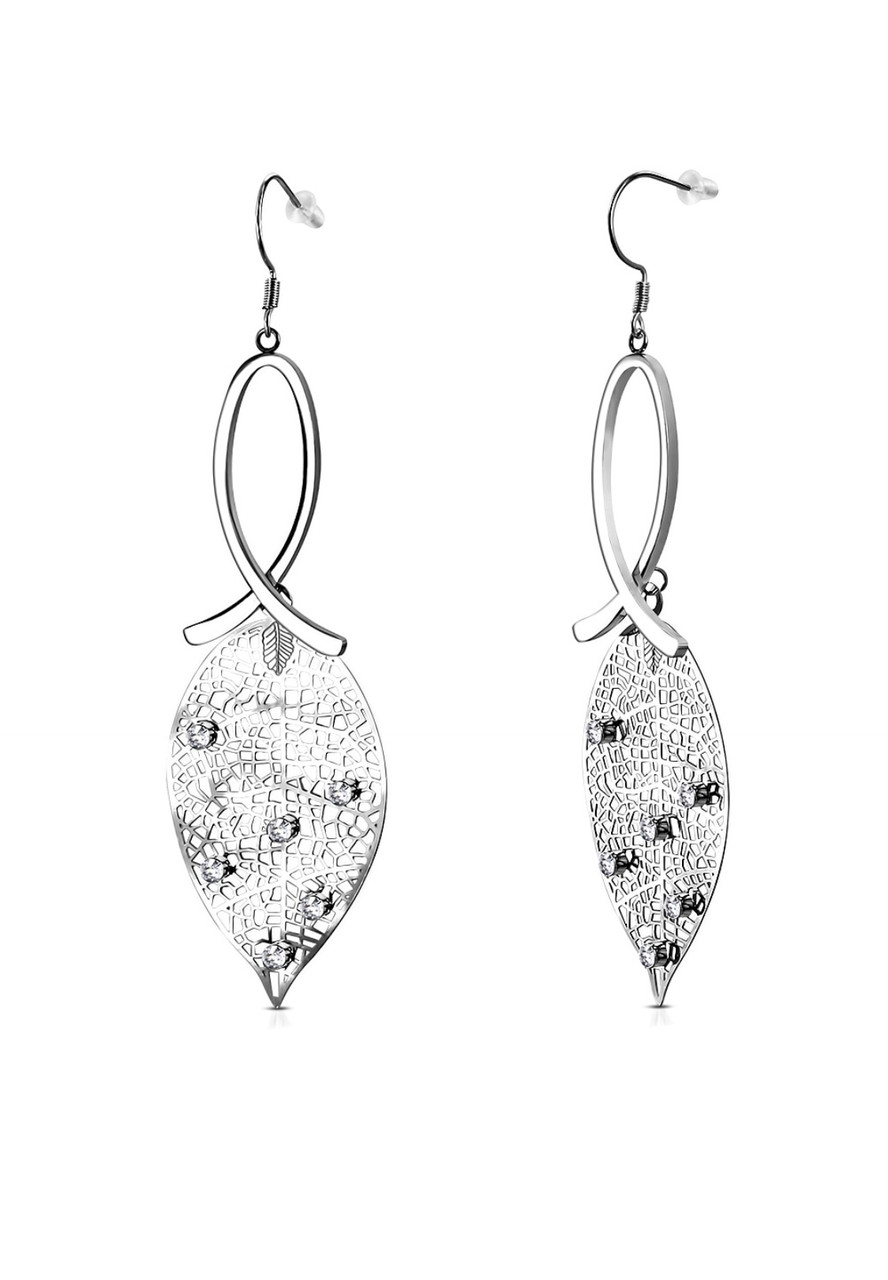 Сережки висячі довгі «Ажур», фото 1