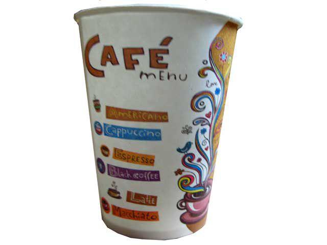 Склянка паперова 250 мл "No80 Cafe Menu" Маестро (50 шт.)