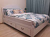 Двуспальная кровать Прованс с выдвижными ящиками
